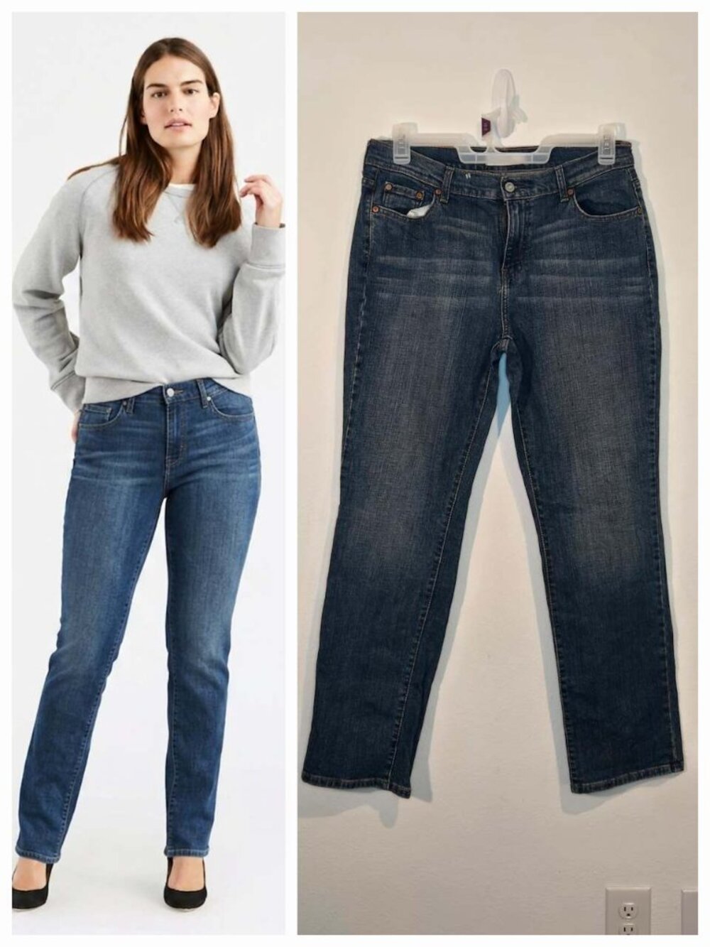 Levi's 505 Straight Leg Jeans 12M 17 Waist Gently Used